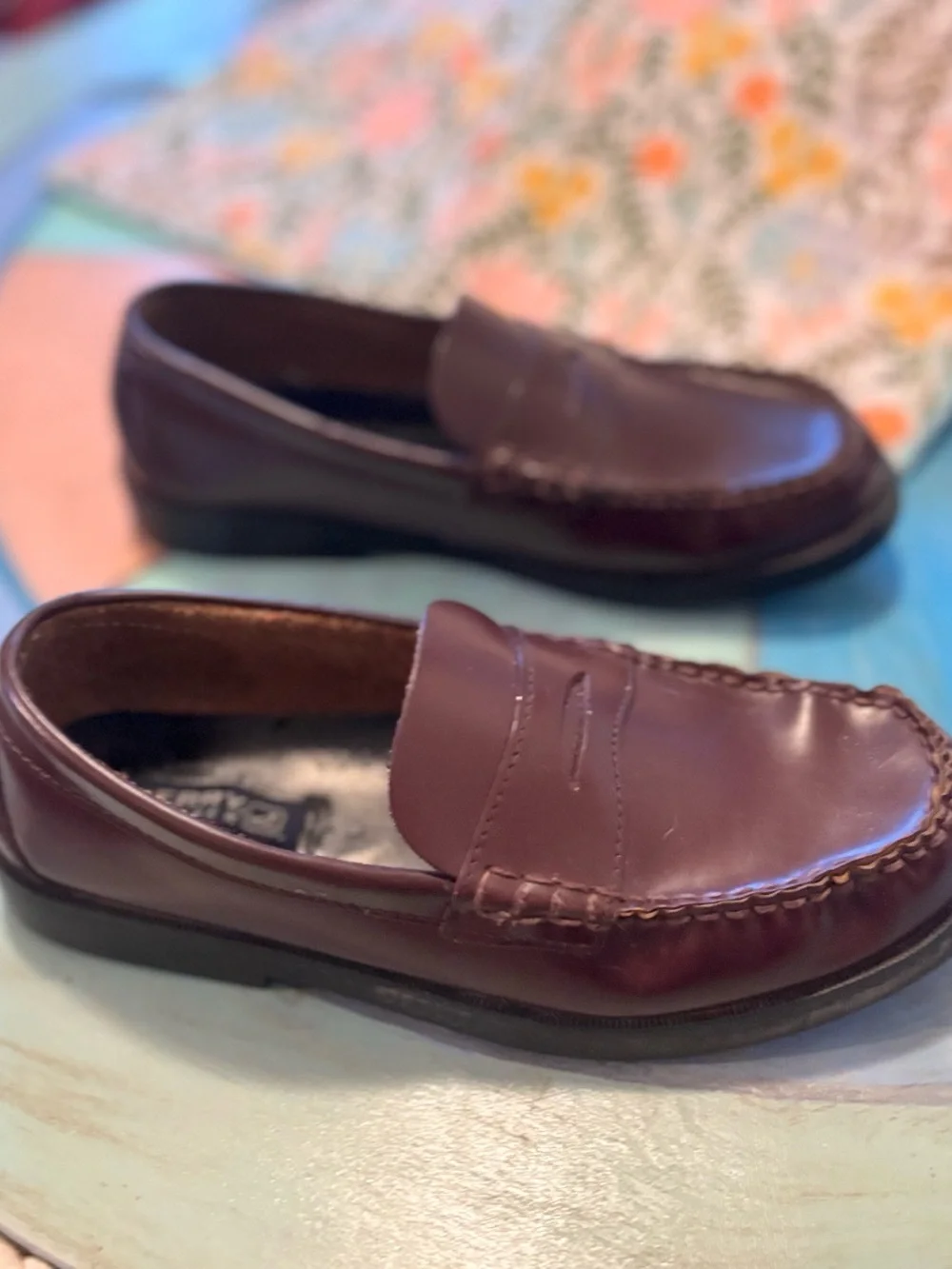 Sperry Top-Sider brown leather loafers size US 5.5 #preppy #classic